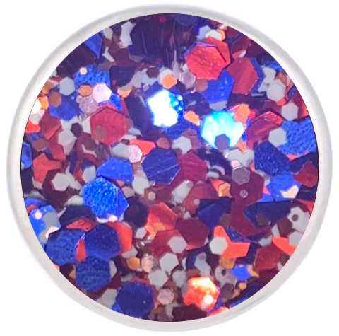 Statement Happy Days Are Here Again Patriotic Glitter Snap