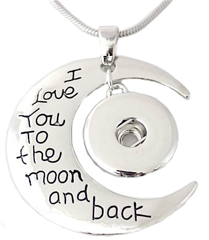 Statement I love You To The Moon And Back Necklace