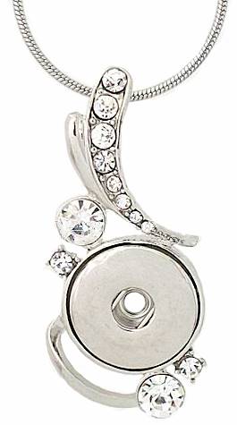 Statement Crystal Swirls Necklace