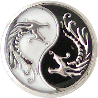 Statement Yin & Yang Dragons Snap