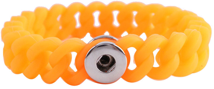 Petite Orange Silicone Stretch Bracelet