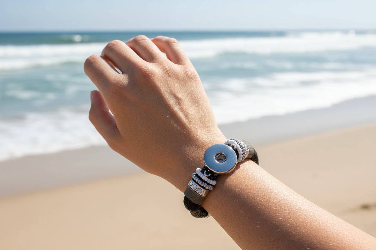 Statement Black Bling Bracelet