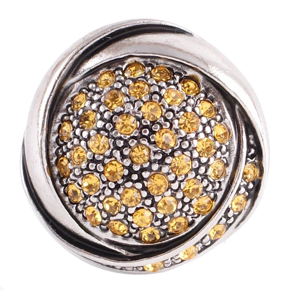 Statement Silver Bling Swirl Snap