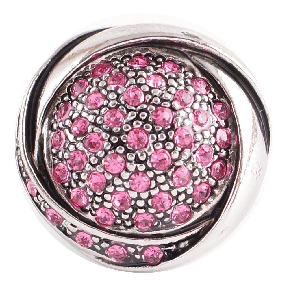 Statement Silver Bling Swirl Snap