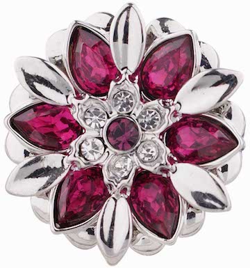 Statement Bling Flower Snap