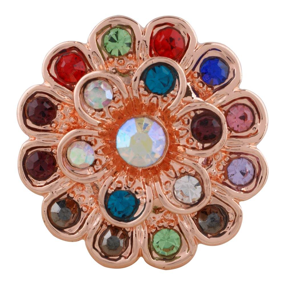 Statement Rose Gold Crystals Snap