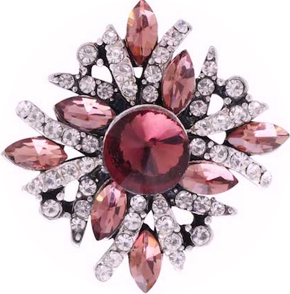 Statement Bling Swirl Flower Snap