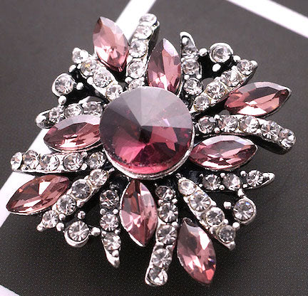 Statement Bling Swirl Flower Snap
