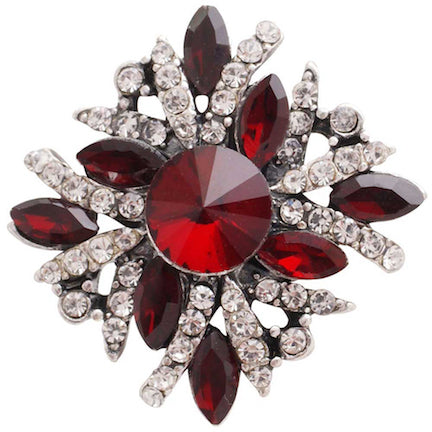 Statement Bling Swirl Flower Snap