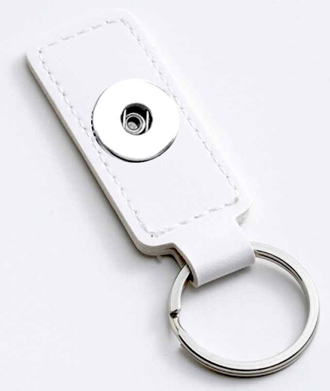 Statement 1 Snap Keychain: White