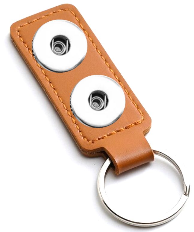 Statement 2 Snap Keychain: Brown