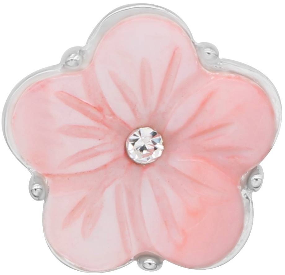 Statement Pink Bling Flower Snap