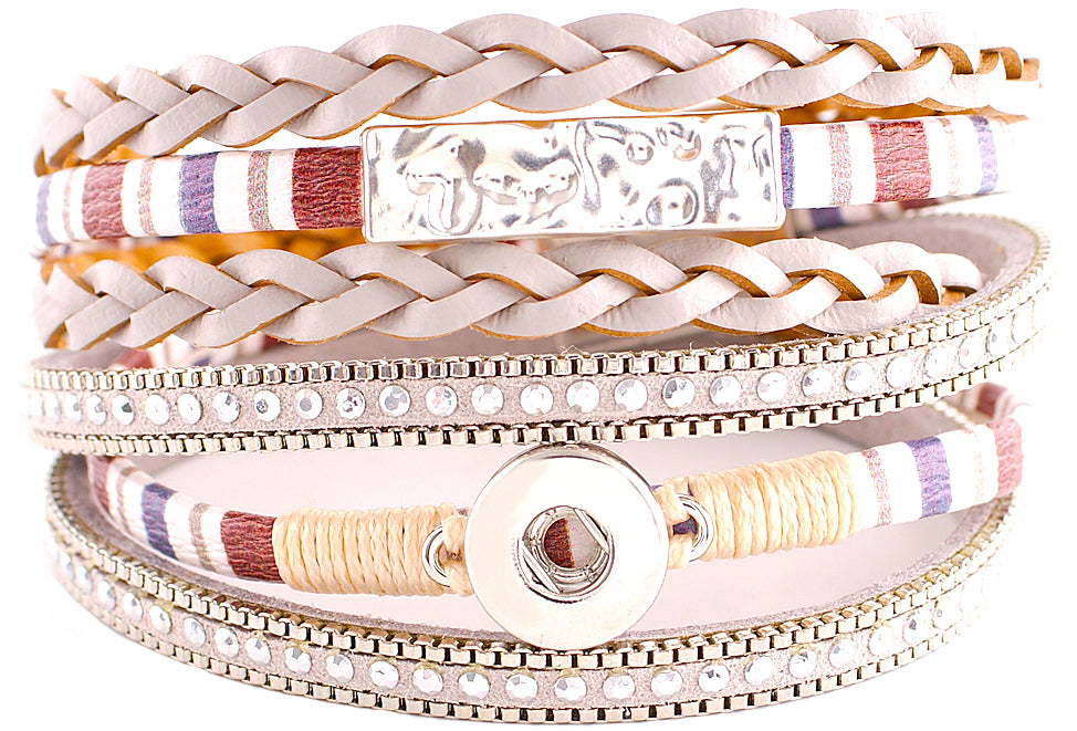 Petite Tan Multi-Wrap Bracelet