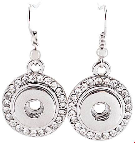 Petite Crystal Circle Earrings