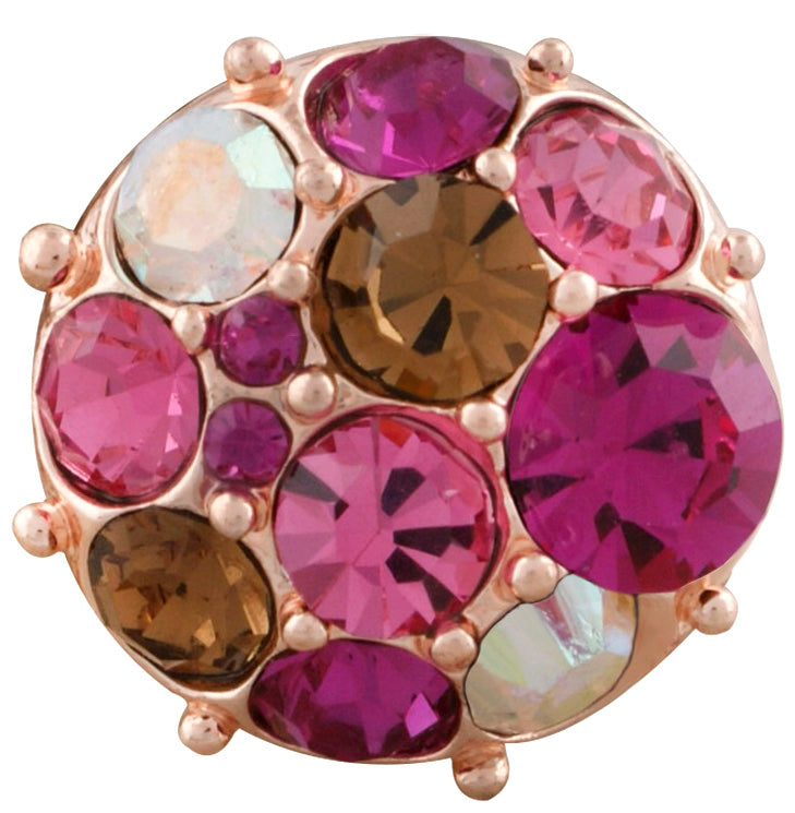 Petite Rose Gold Multi-Pinks Snap