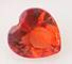 January Birthstone Heart Charm