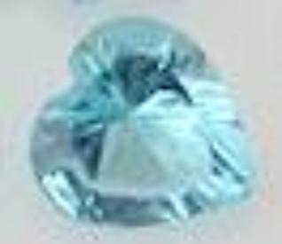 March Birthstone Heart Charm