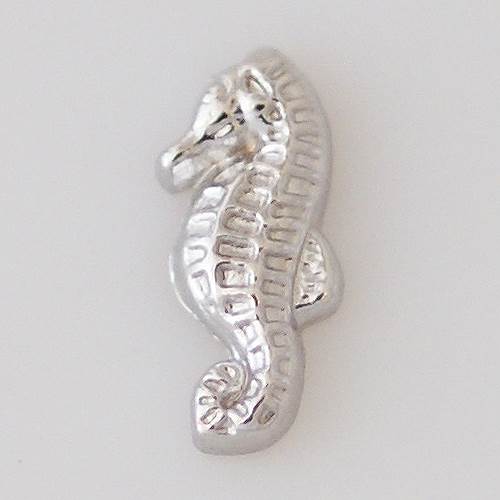 Silver Seahorse Locket Charm
