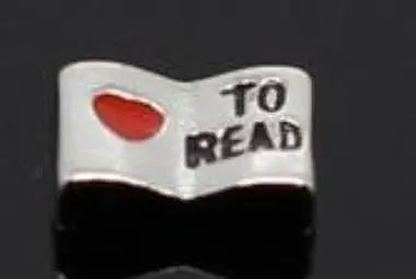 I Love To Read Locket Charm Snappy Jewels
