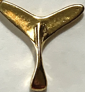 Gold Whale Tail Locket Charm