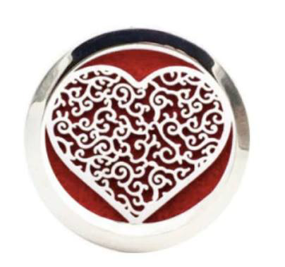 Swirled Heart Diffuser Statement Snap