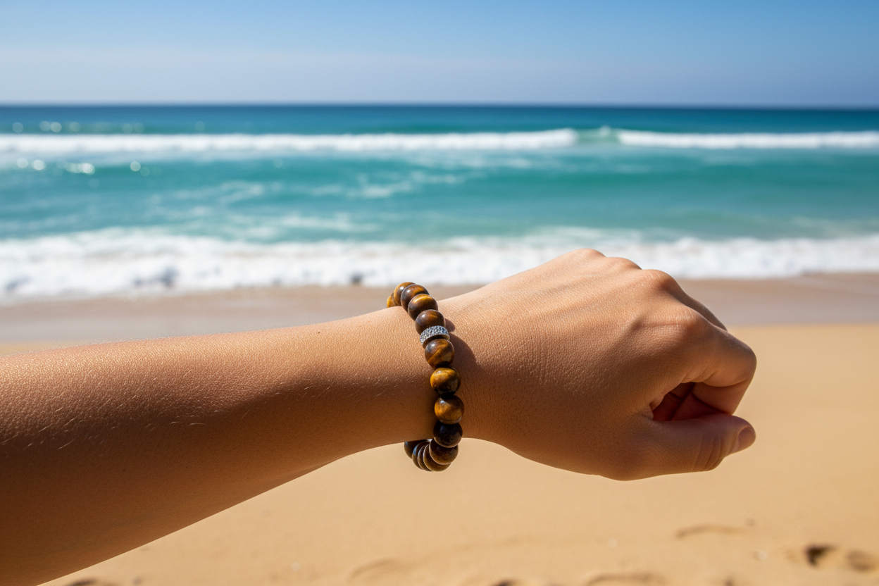 Yellow Tiger Eye Stretch Bracelet