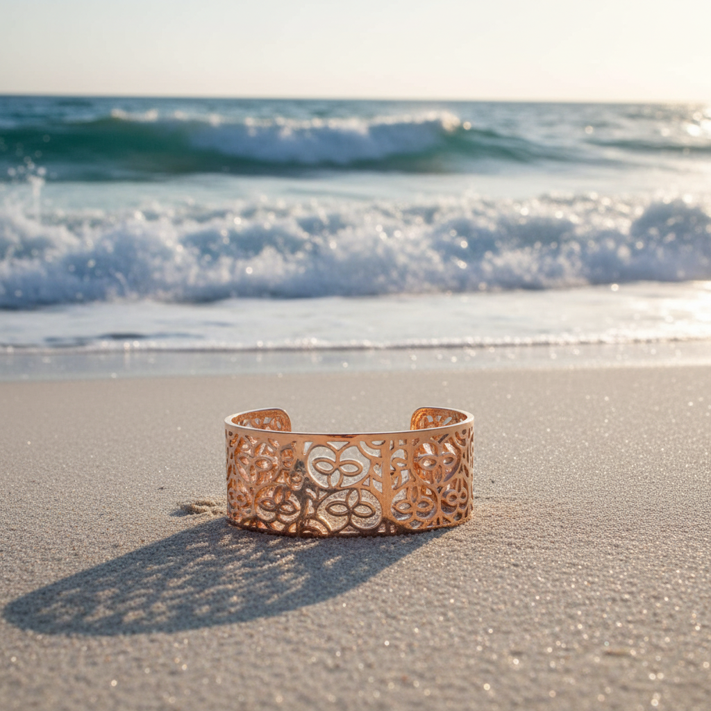 Rose Gold Adjustable Cuff Bracelet