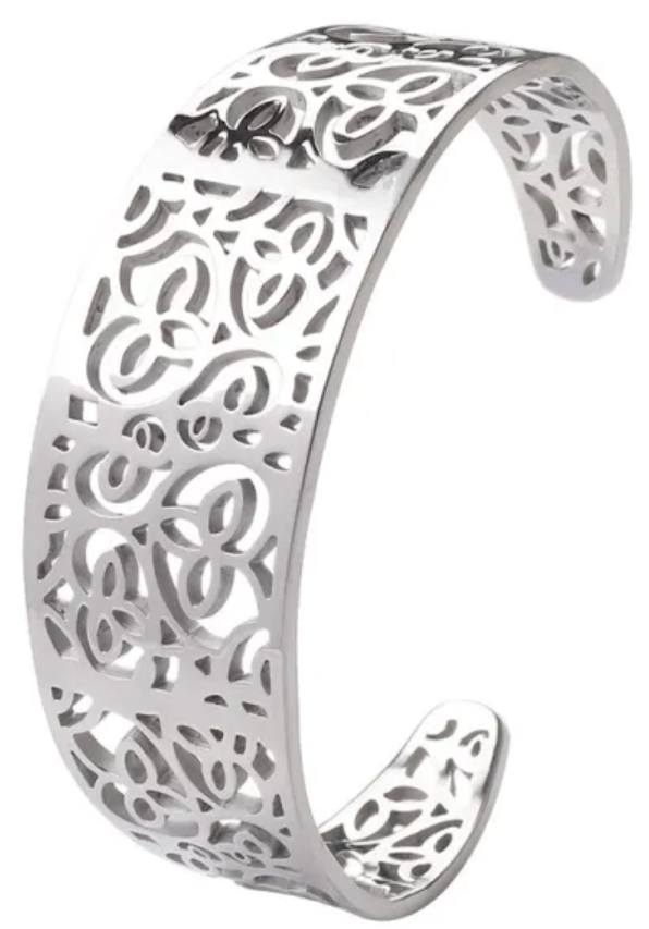Silver Adjustable Cuff Bracelet