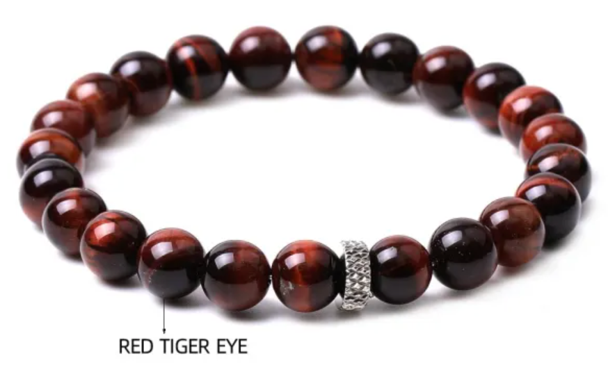 Red Tiger Eye Stretch Bracelet
