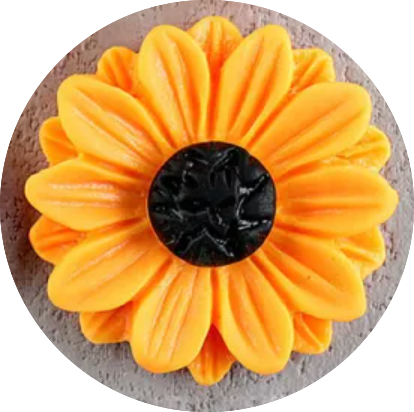 Sunflower Button Cover