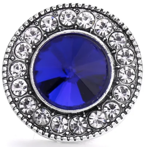 Statement Blue Bling Snap