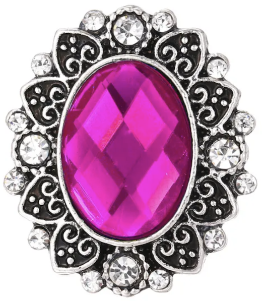 Statement Vintage Oval Snap