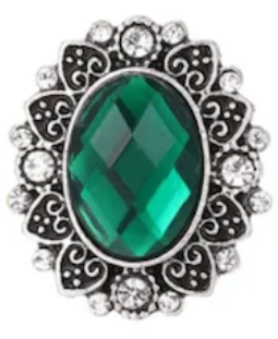 Statement Vintage Oval Snap