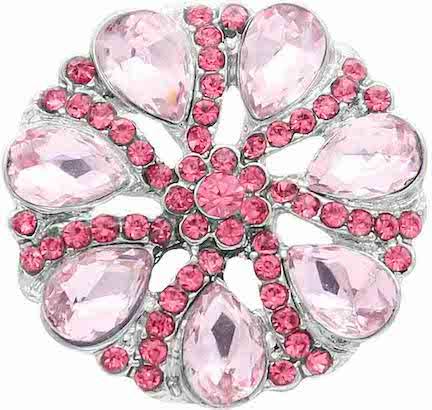 Statement Crystal Swirl Snap