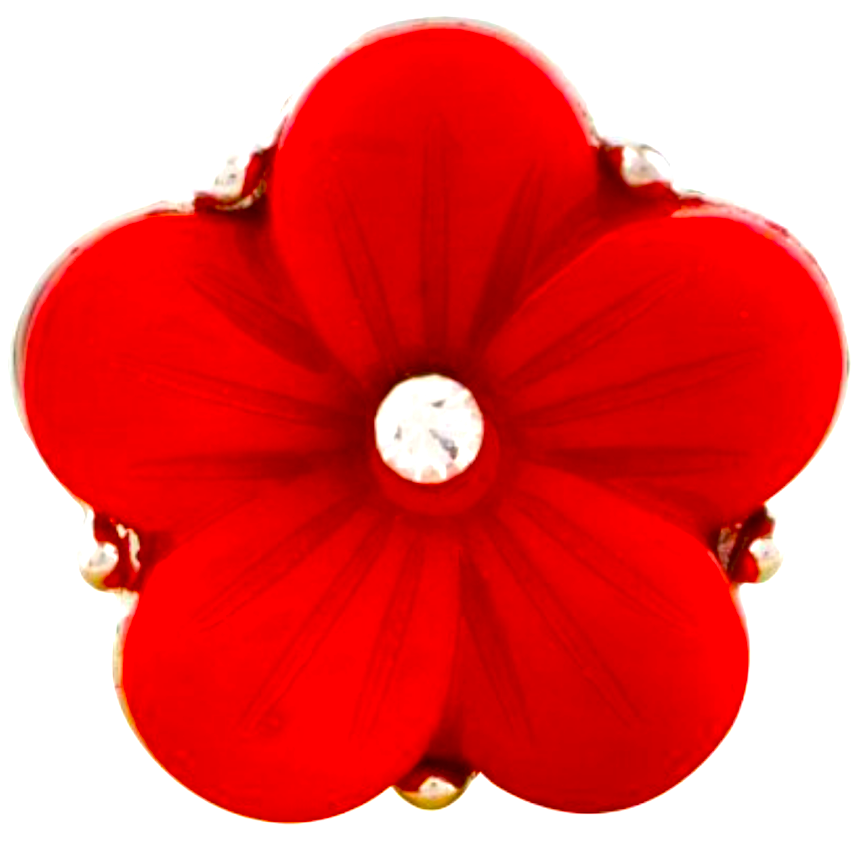 Statement Bling Flower Snap