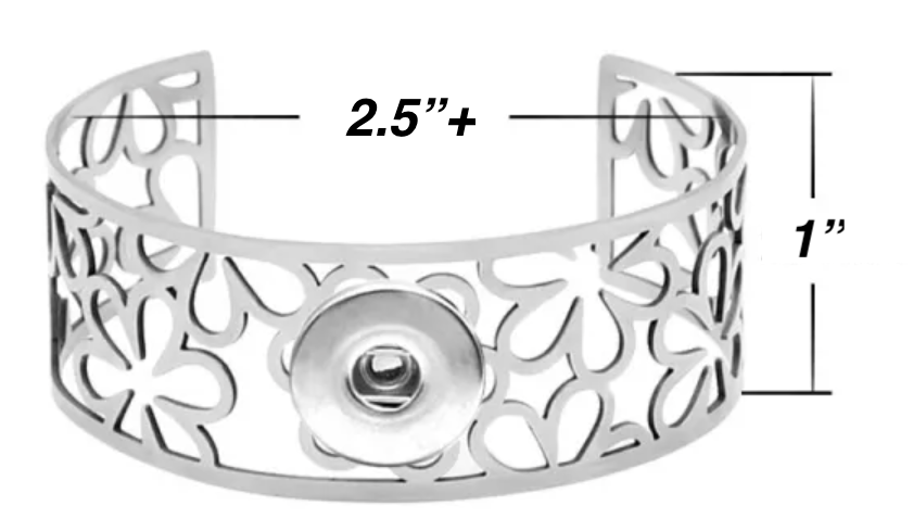 Statement Flowers Cuff Bracelet