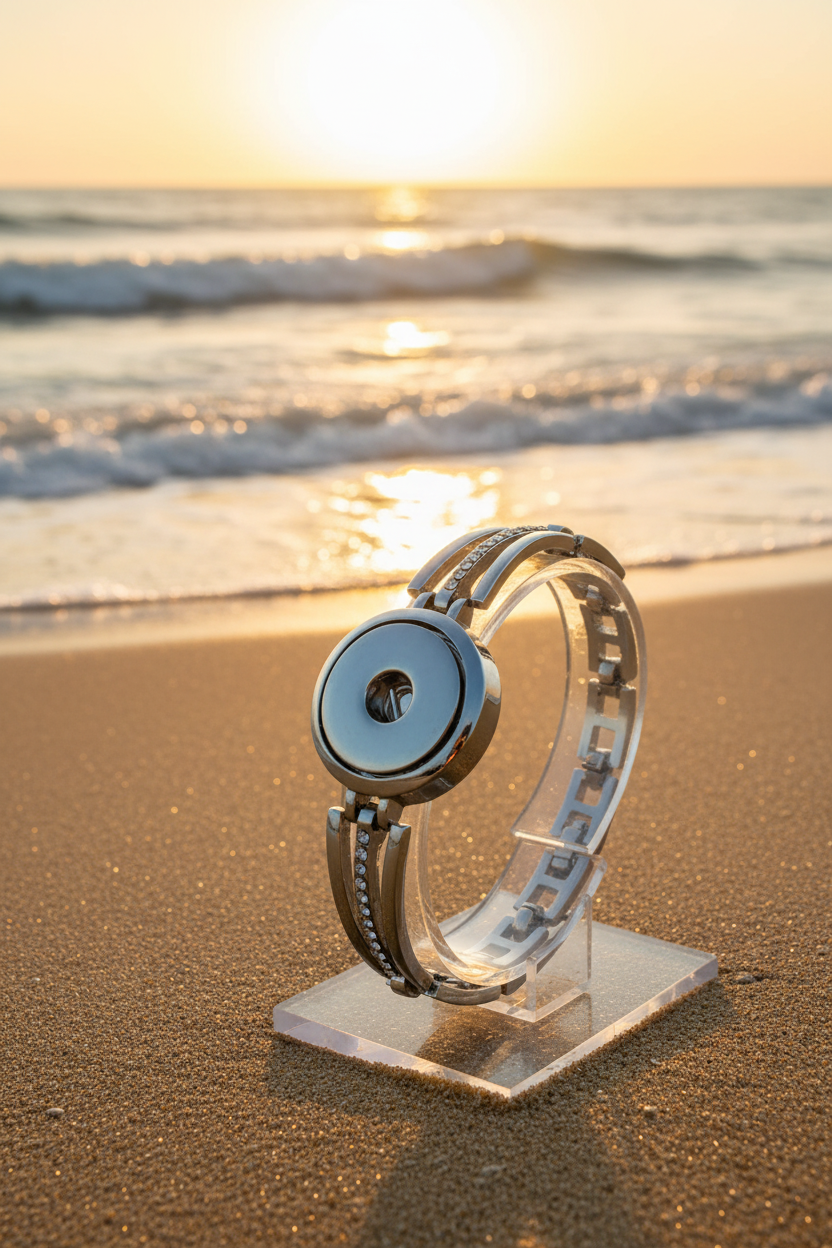 Statement Crystal Loop Bracelet
