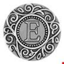 Statement Swirl Letter E Snap