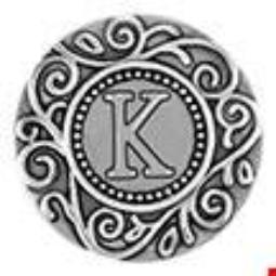 Statement Swirl Letter K Snap