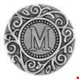 Statement Swirl Letter M Snap
