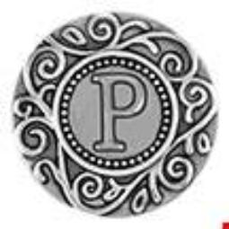 Statement Swirl Letter P Snap