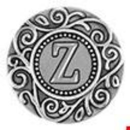 Statement Swirl Letter Z Snap