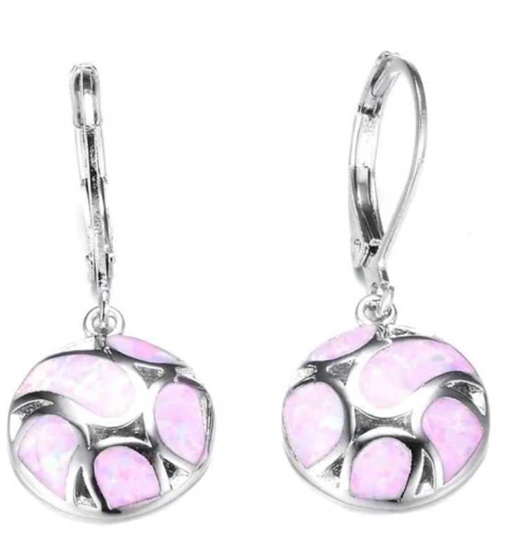 Bohemian Simulated Fire Opal Earrings