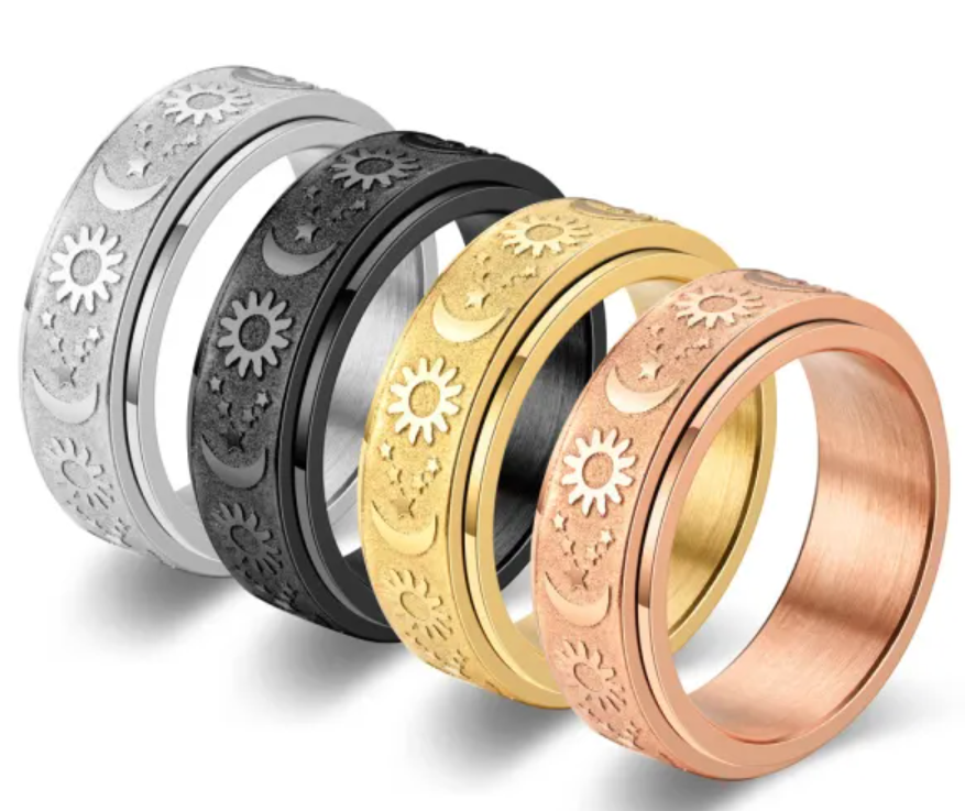 Stainless steel spin rings