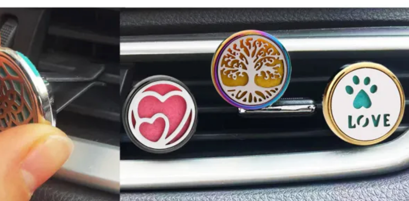 Sparkle Silver Waves Vent Clip