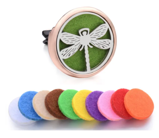 Rose Gold Dragonfly Vent Clip