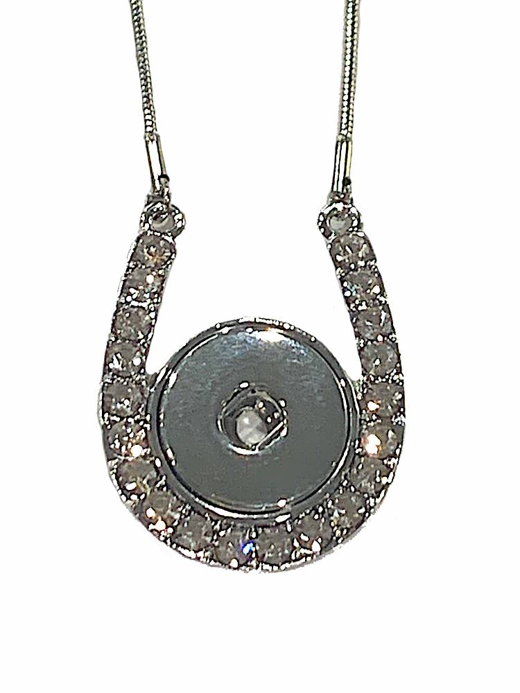 Petite Crystal Horseshoe Necklace