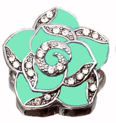Statement Bling Swirl Flower Snap