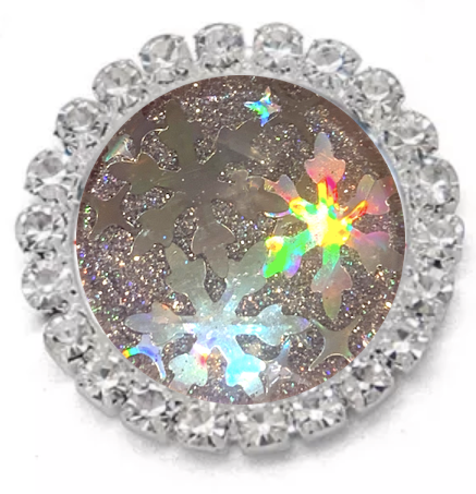 Statement Let It Snow Holographic Bling Glitter Snap