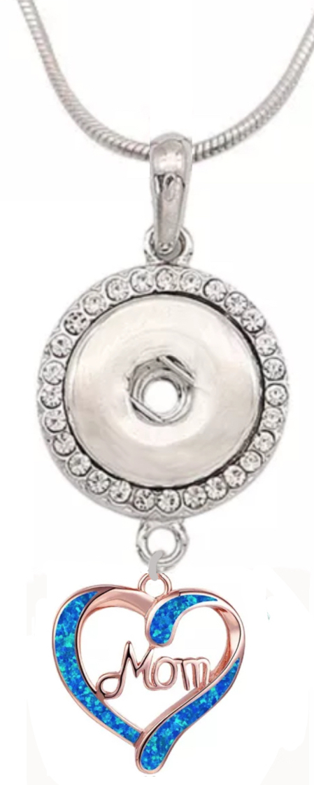 Statement Dangle Love Mom Necklace